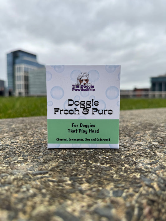 Doggie Fresh & Pure -  Charcoal, Lemongrass, Lime and Cedarwood Shampoo Bar