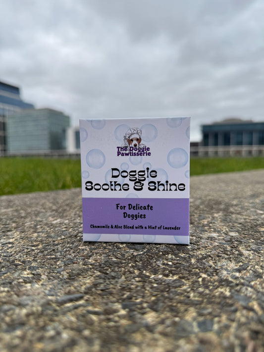 Doggie Soothe & Shine - Chamomile, Aloe and Lavender Shampoo Bar